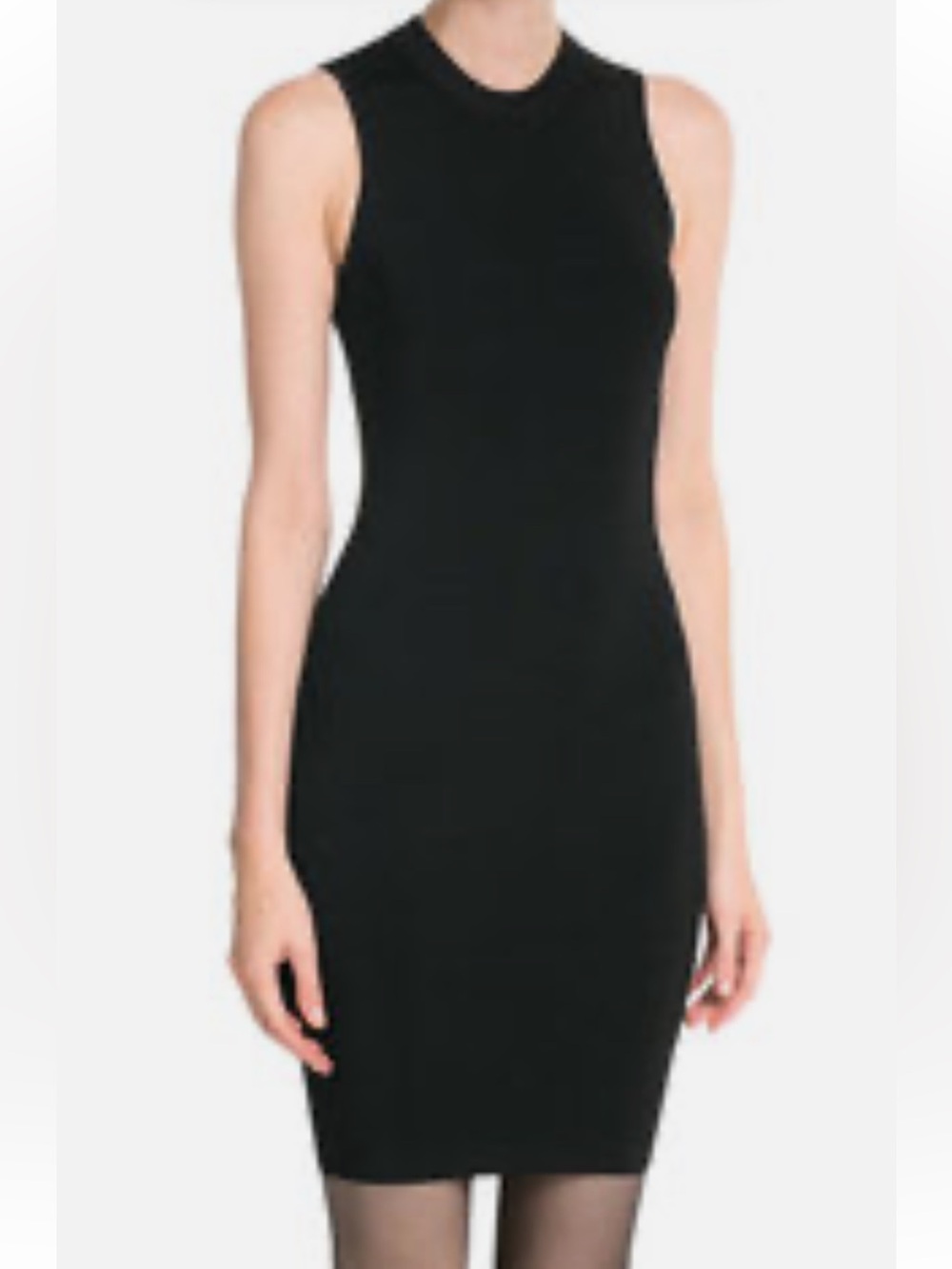 T BY ALEXANDER WANG Bodycon Jersey Dress with Back Cut-Out Detail in Dark Green